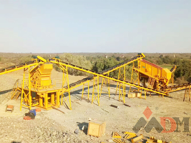 马达加斯加制砂生产线安装现场