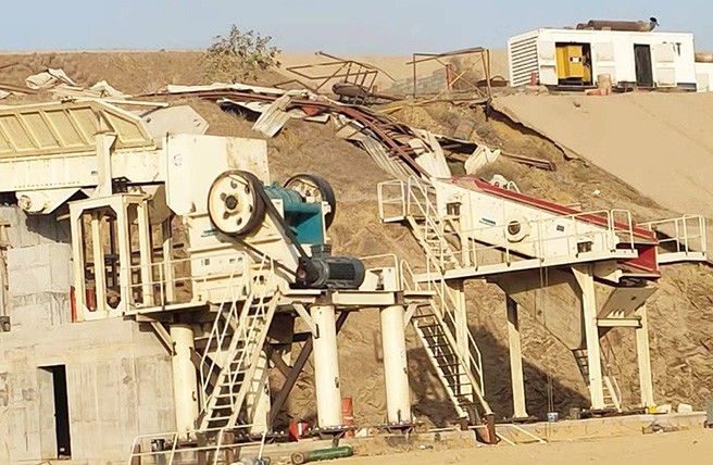沙特阿拉伯年产40万吨石英石破碎加工生产线